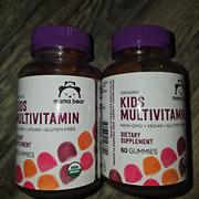2 Mama Bear Organic Kids Multivitamin Gummies, 60 count EXP 12/24