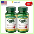 Nature's Bounty Garlic 2000 mg Herbal Supplement Heart Health Support 120 ct x2