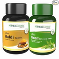 Haldi (100 Tablets) + Neem (100 Tablets) || Healthy Combo Pack