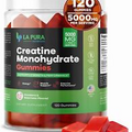Creatine Monohydrate Gummies for Men & Women, 5000mg Pure Creatine Monohydrate
