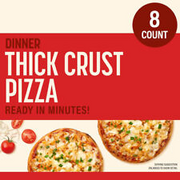Thick Crust Pizza, 8 CT. Personal Pizzas to Support Healthy Weight Loss