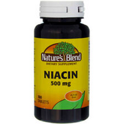 5 Pack Nature's Blend Niacin Tablets, 500 mg, 100 Ct