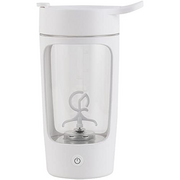 Cetfuro Protein Powder Mixer Shaker Cup Electric Portable Bottle for Coffee Free with USB Rechargeable 1200Mah,White