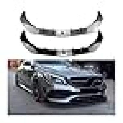 Front Bumper Lip Compatible for Mercedes CLA C117 2016-2019 CLA 200 260 CLA45 AMG Splitter Diffuser Body Kits Spoiler Bumper Guard (Color : Gloss Black)