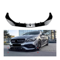 Car Front Lower Bumper Lip Compatible for Mercedes Benz CLA Class C117 CLA200 260 CLA45 AMG 2016-2019 Spoiler Splitter Canard Lip Protector (Color : Carbon Black)