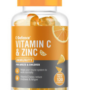 Vitamin C and Zinc Gummies by C Defence, Immunity, Vegan Gummies for Adults and