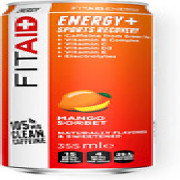 FITAID ENERGY, 105Mg Natural Caffeine, Keto, Mango Sorbet, Optimum Performance F