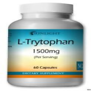 L-Tryptophan 1500mg Serving, 60 Capsules - Gluten Free, Non-GMO Free Shipping