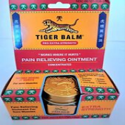 Tiger Balm Red Pain Relieving Ointment Extra Strength Concentrated 0.63 OZ/18G