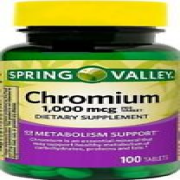 Spring Valley Chromium  1,000 mcg  100 Tablets Metabolism Support 10/25