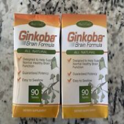 Bodygold Ginkoba Dietary Supplement Healthy Brain Function Support 90ct 2 Pack