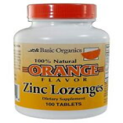 Basic Brands Zinc Defend Lozenges Dietary Supplement Orange Flavored 100 Count