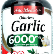 Garlic Pills 6000 mg Equivalent 200 softgels Organic Garlic 200 Capsules Garli