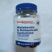 Walgreens Free & Pure Melatonin & Botanicals 5 mg 60 Gummies Sleep Support