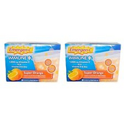 EMERGENC Immune Plus 1000mg Vitamin C+D & Zinc 30 Packets Super Orange Exp 12/24