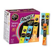 Energy Rush Stix, Variety 1 Pack, 40 Count, Single Serve Water Flavoring