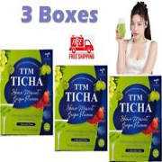 3 X TTM TICHA Shine Muscat Grape Dietary Drink Weight Control  10 Sachets