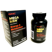 GNC Mega Men Energy & Metabolism Dietary Supplement (90 Caplets 45day supply)