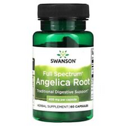 Swanson Full Spectrum Angelica Root Aid Digestive Support 400mg 60 Capsules