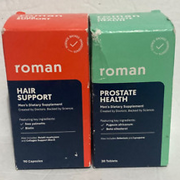 2 PK Roman Hair Support Men's Dietary Supplement 90 ct + Prostate Health 30 Ct.