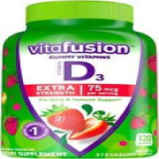 Vitamin D3 Gummies 150 Count Bone and Immune Support Peach Blackberry Strawberry