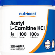 Nutricost Acetyl L-Carnitine (ALCAR) 100 Grams - 1000Mg per Serving - Non-Gmo, G