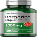 Horbaach Berberine plus Ceylon Cinnamon | 2000Mg | 120 Veggie Capsules | Vegetar