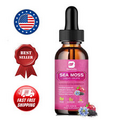 Organic Sea Moss Liquid Drop,Black Seed Oil,Burdock Root,Bladderwrack,Elderberry