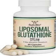 Liposomal Glutathione Supplement 500mg per Serving, 60 Capsules (Vegan Safe,...