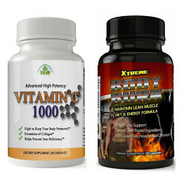 Vitamin C Capsules Immune Health Body Burn Fats Weight Loss Dietary Supplements