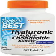 Doctors Best Hyaluronic Acid + Chondroitin Sulfate BioCell Collagen 60 Tablets