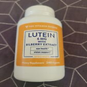The Vitamin Shoppe Lutein with Bilberry - 240 Caps ATS Bb 5/31/24