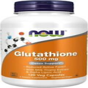 NOW Supplements, Glutathione 500 mg, with Milk Thistle Extract & Alpha...