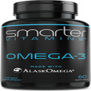 Smartervitamins Omega 3 Fish Oil, Strawberry Flavor, Burpless, Tasteless, 2000Mg