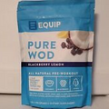 Equip Pure WOD Pre-Workout Powder Blackberry Lemon 1 lb * NEW Sealed Exp 7/2024