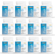 12 Pack Flush, helps digestion detox & combats water retention-60 Capsules x12