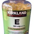 Kirkland Signature Vitamin E 180mg (400 IU) Heart Health, 500 Dietary Softgels