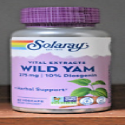 Solaray Wild Yam 275mg 60 Capsules 10% Diosgenin 275 mg VegCaps