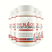 5-Pack Max Blood Boost Formula- Natural Blood Sugar Supplement - 300 Capsules