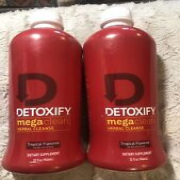 (2 Bottles) Detoxify Mega Clean Tropical Herbal Cleanse (32 Oz X 2) EXP 12/9/24