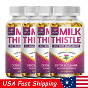 1200mg Milk Thistle 120/240/480Capsules Liver Cleanse & Detox Support Supplement