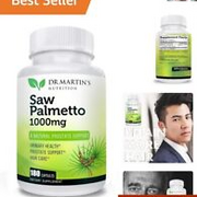 Natural Saw Palmetto Capsules for Prostate Support & Hair Loss Prevention