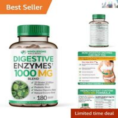 Plant-Based Vegan Formula for Digestive Health & Immune Support 180 Caps
