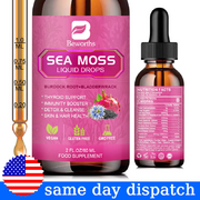 Sea Moss -10000mg Irish Sea Moss Liquid Drops with Burdock Root Supplement 60ml