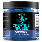 CREATINE INFUSED GUMMIES Beast Bites Supplements Sweet Blue Raspberry 120ct. USA
