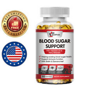 Blood Balance Capsules - Blood Sugar Support & Blood Pressure Supplement 60Pills