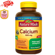 Nature Made Calcium with Vitamin D3 400 IU 600 mg 220 Softgels Gluten-Free, No
