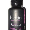 Sports Research, Biotin w/ Coconut Oil, 10,000 mcg, 120 Veggie Softgels Exp 1/25