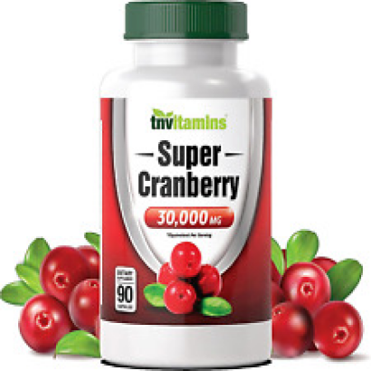 Cranberry Pills for Women & Men (30,000 MG X 90 Capsules) | Supports Urinary Tra