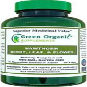 Green Organics Hawthorn Berry, Leaf & Flower Vegan Capsules For Heart Function